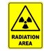 Radiation Area Warning Safety Sign